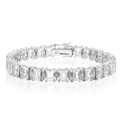 White Topaz Silver Bracelet