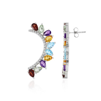 Amethyst Silver Earrings