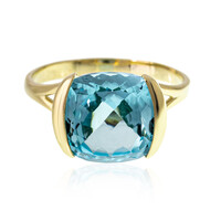 9K Blue Topaz Gold Ring