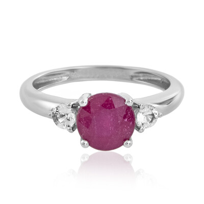 Mozambique Ruby Silver Ring