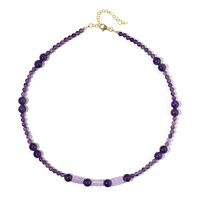 Rose de France Amethyst Silver Necklace