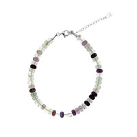 Fluorite Silver Bracelet