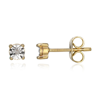 I3 (I) Diamond Brass Earrings (Juwelo Style)