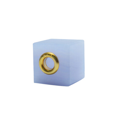 Blue Chalcedony Silver Pendant (MONOSONO COLLECTION)