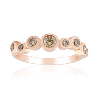 9K VS1 Argyle Rose De France Diamond Gold Ring