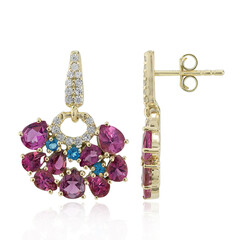 9K Pink Tourmaline Gold Earrings (Adela Gold)