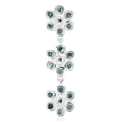 Fancy Diamond Silver Pendant