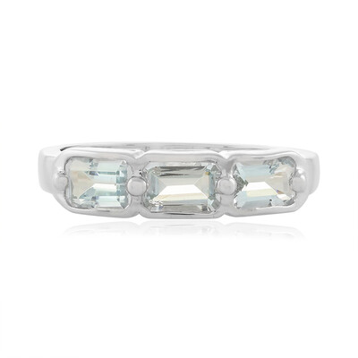 Aquamarine Silver Ring
