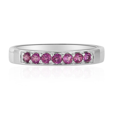 Rhodolite Silver Ring