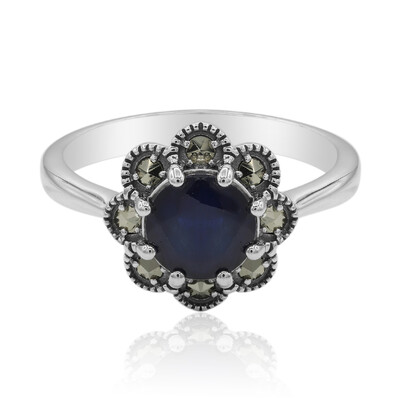 Blue Sapphire Silver Ring