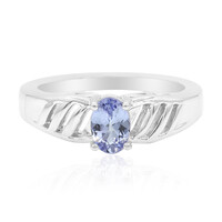 Unheated Tanzanite Silver Ring