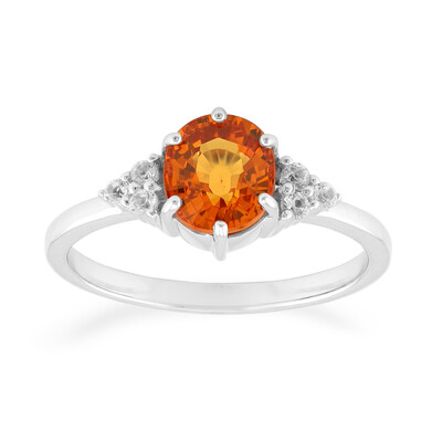 9K Ban Ka Cha Orange Sapphire Gold Ring