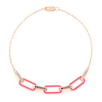 I4 Red Diamond Silver Bracelet