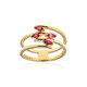 9K Red Burmese Spinel Gold Ring (de Melo)
