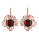 Cherry Baltic Amber Silver Earrings (dagen)