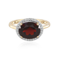 18K Mozambique Garnet Gold Ring