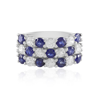 Madagascar Blue Sapphire Silver Ring