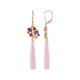 Lavender Chalcedony Silver Earrings (KM by Juwelo)