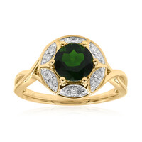 9K Russian Diopside Gold Ring