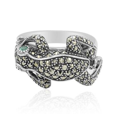 Emerald Silver Ring