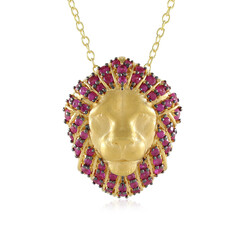 Burmese Ruby Silver Pendant (Gems en Vogue)
