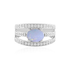 Australian Opal Silver Ring