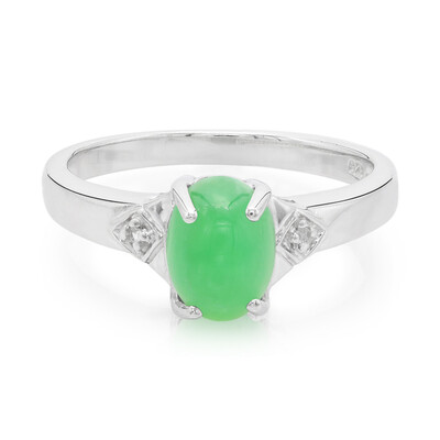 Imperial Chrysoprase Silver Ring