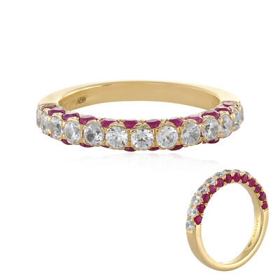 9K Zircon Gold Ring (Adela Gold)