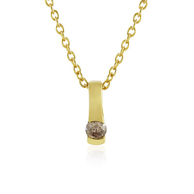 I4 Champagne Diamond Silver Necklace