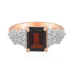 Garnet Silver Ring