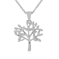 I4 (J) Diamond Silver Necklace