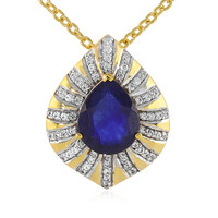 Madagascar Blue Sapphire Silver Necklace
