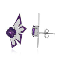 Amethyst Silver Earrings