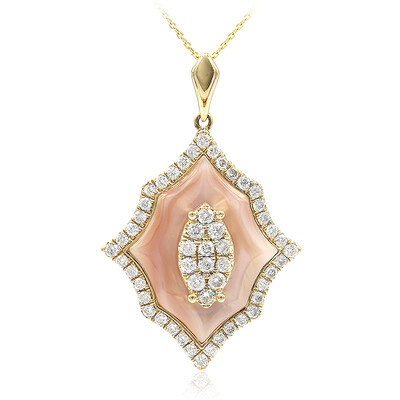 14K Mother of Pearl Gold Necklace (CIRARI)