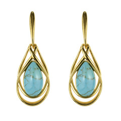 Turquoise Silver Earrings