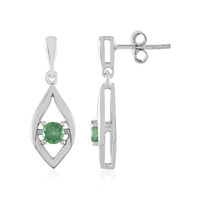 Green apatite Silver Earrings