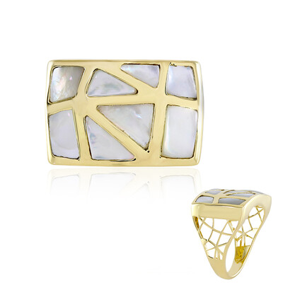 9K Mother of Pearl Gold Ring (Ornaments by de Melo)