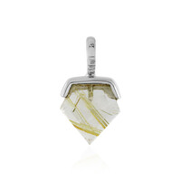 Rutile Quartz Silver Pendant