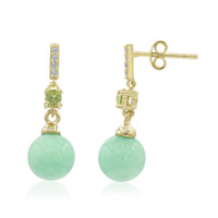 Aventurine Silver Earrings