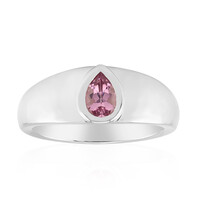 Brazilian Pink Tourmaline Silver Ring (Pallanova)