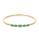14K AAA Zambian Emerald Gold Bangle (CIRARI)