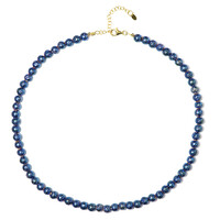 Royal Blue Lava Silver Necklace
