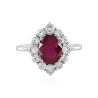 Bemainty Ruby Silver Ring