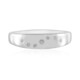 I2 (I) Diamond Silver Ring