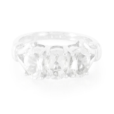 Goshenite Silver Ring