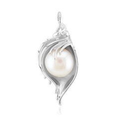 White Freshwater Pearl Silver Pendant (Michelle Albala)