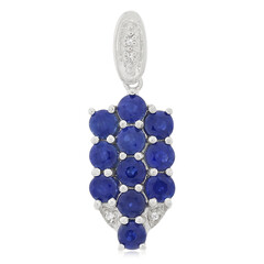 Blue Sapphire Silver Pendant
