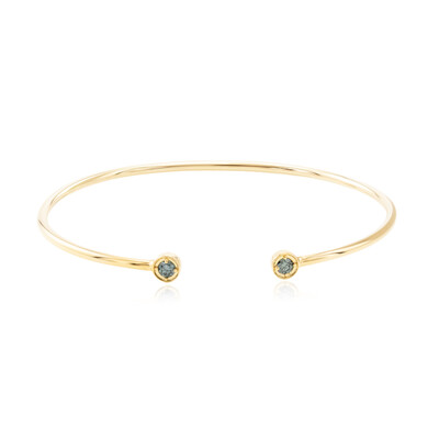 VS1 Blue Diamond Silver Bangle