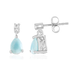 Larimar Silver Earrings