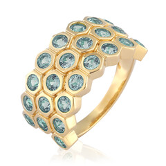 London Blue Topaz Silver Ring (de Melo)